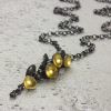 Cluster Drop Necklace by Jenifer Wall at Brass Monkeys