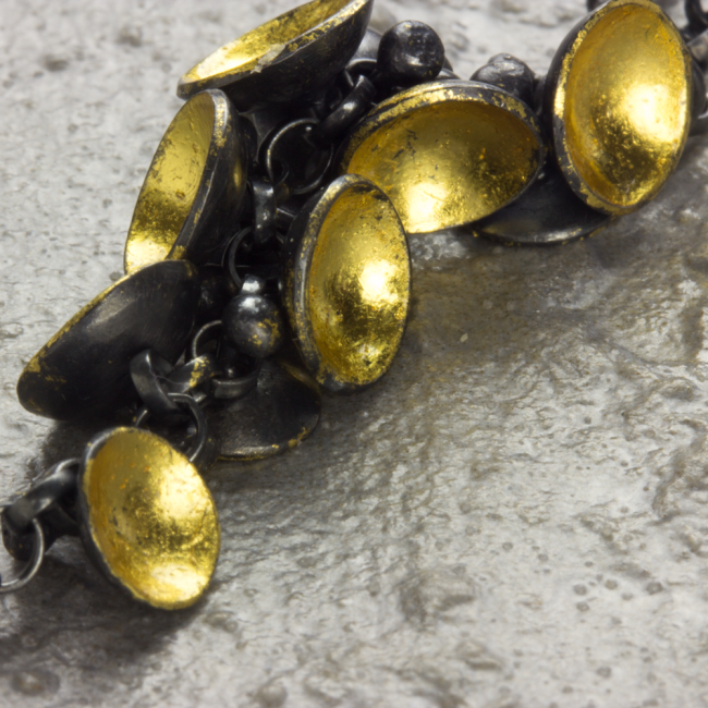 Cluster Drop Necklace by Jenifer Wall at Brass Monkeys