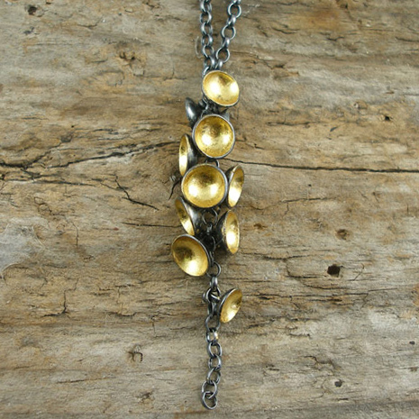 Cluster Drop Necklace by Jenifer Wall at Brass Monkeys