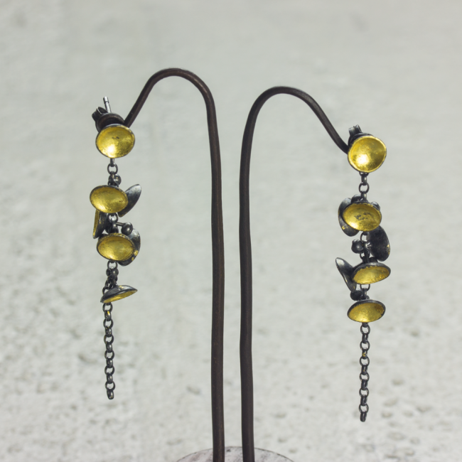 Cluster Drop Earrings by Jenifer Wall