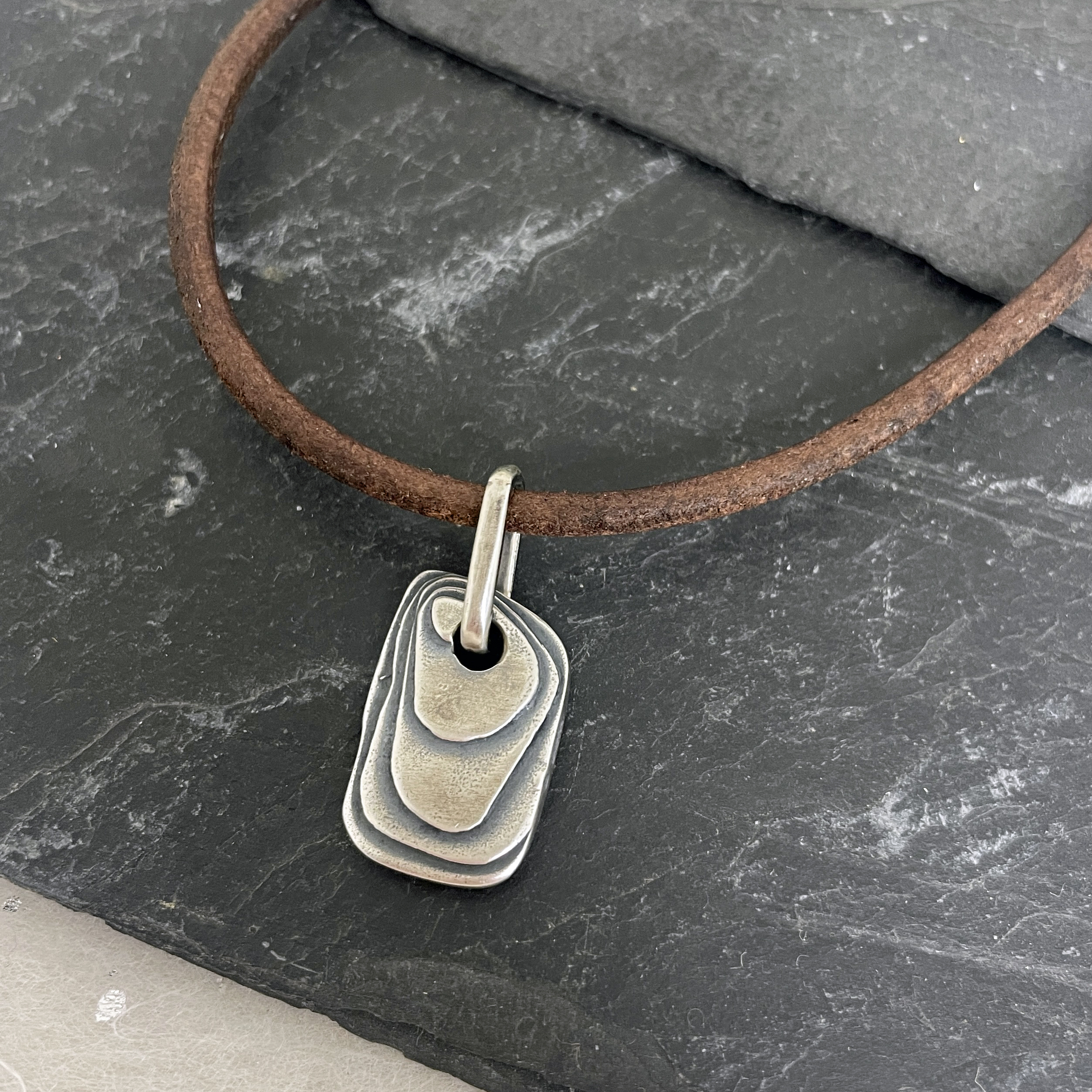 Silver-tone North Star Men's Necklace | Men necklace, Leather corded  necklace, Leather necklace
