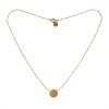 Paillette tiny disc pendant in gold vermeil