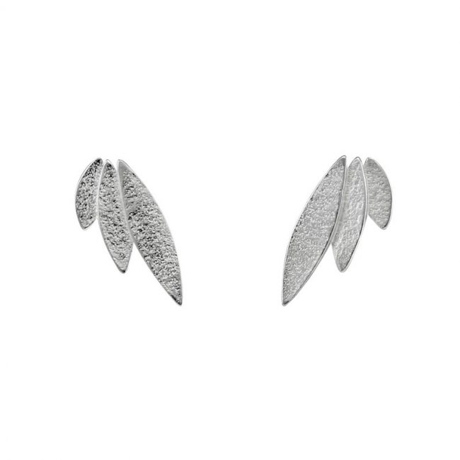 Icarus Stud Earrings in silver