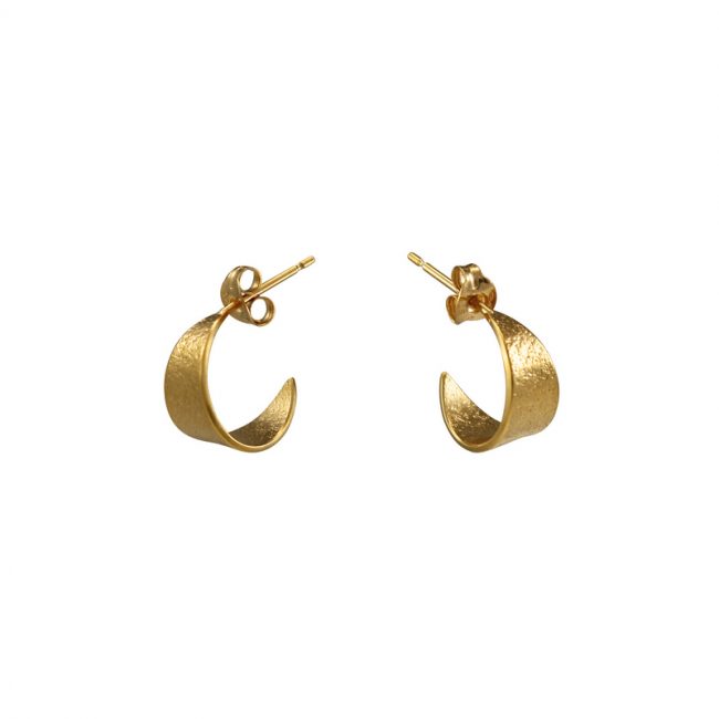 Icarus Small Hoop Earrings in gold vermeil