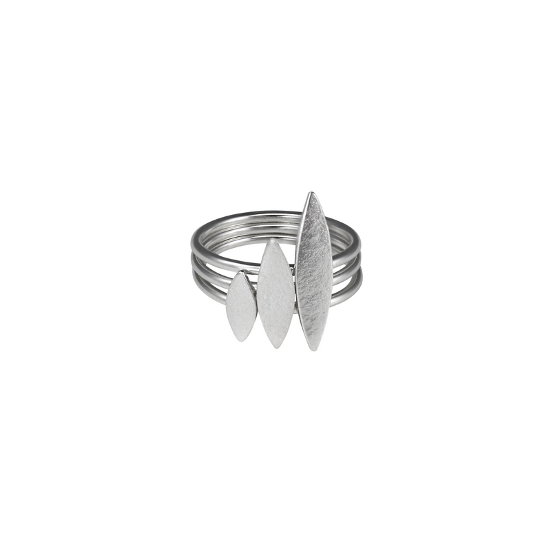 White Opal Adjustable Silver Ring | Lavan Designer Jewe