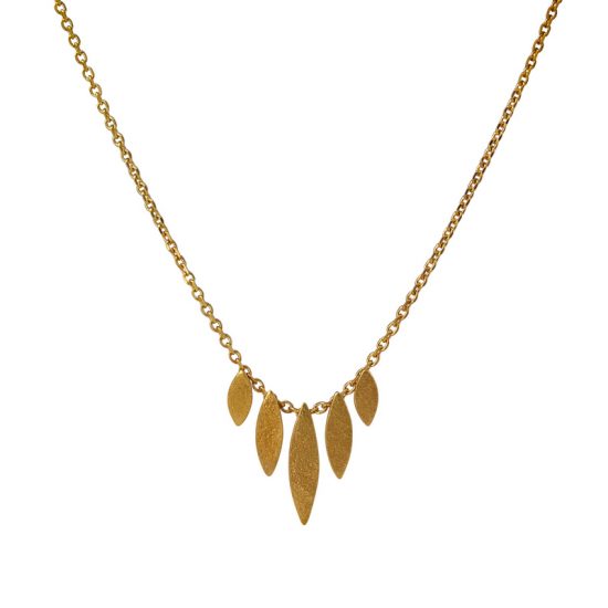 Icarus Graduated Necklace in gold vermeil