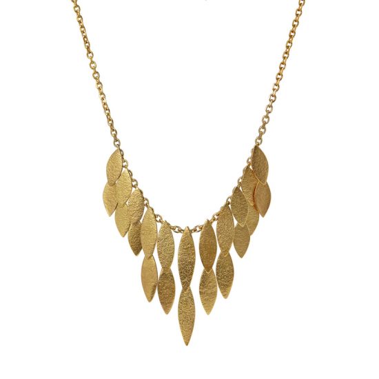 Icarus Large Waterfall Necklace in gold vermeil