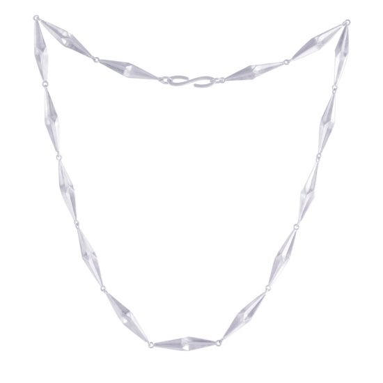 Full Shard silver necklace by alice Barnes