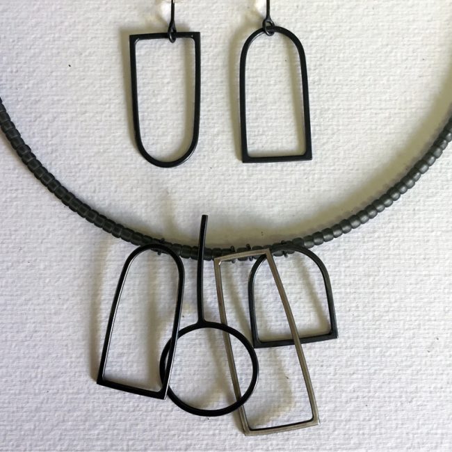 Wire Still Life Necklace by Annabet Wyndham