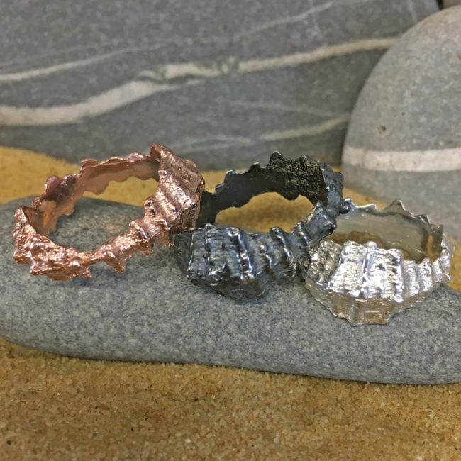 Beachcomber rings by Milly Munday