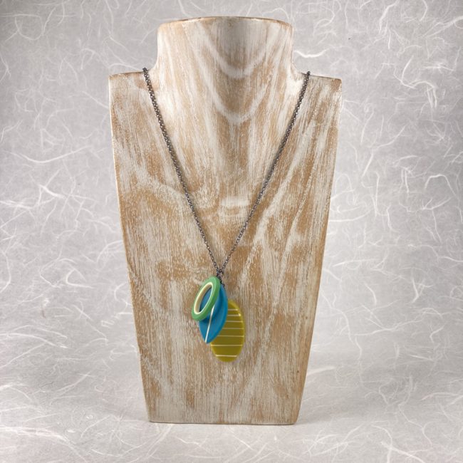 Striped Cluster necklace by Karen McMillan
