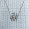 Silver and 18ct gold Little Spiro Necklace by Emma Leonard