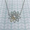 Silver and 18ct gold Little Spiro necklace, detail, by Emma Leonard