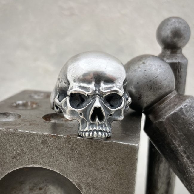 Silver Skull ring by Chris Hawkins