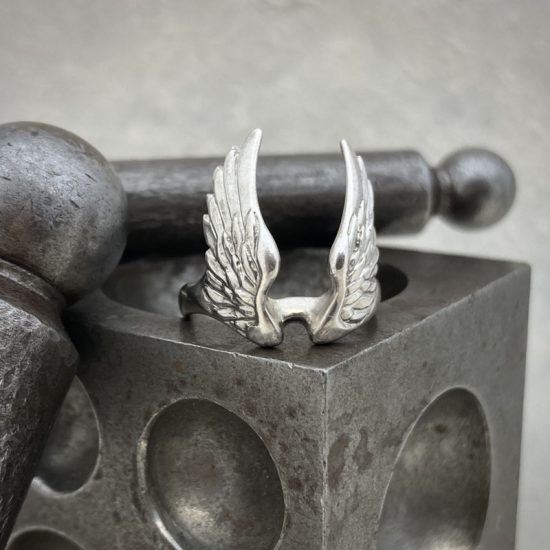 Silver Wing ring by Chris Hawkins