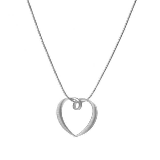 Cornucopia Heart pendant in silver by Anne Massey