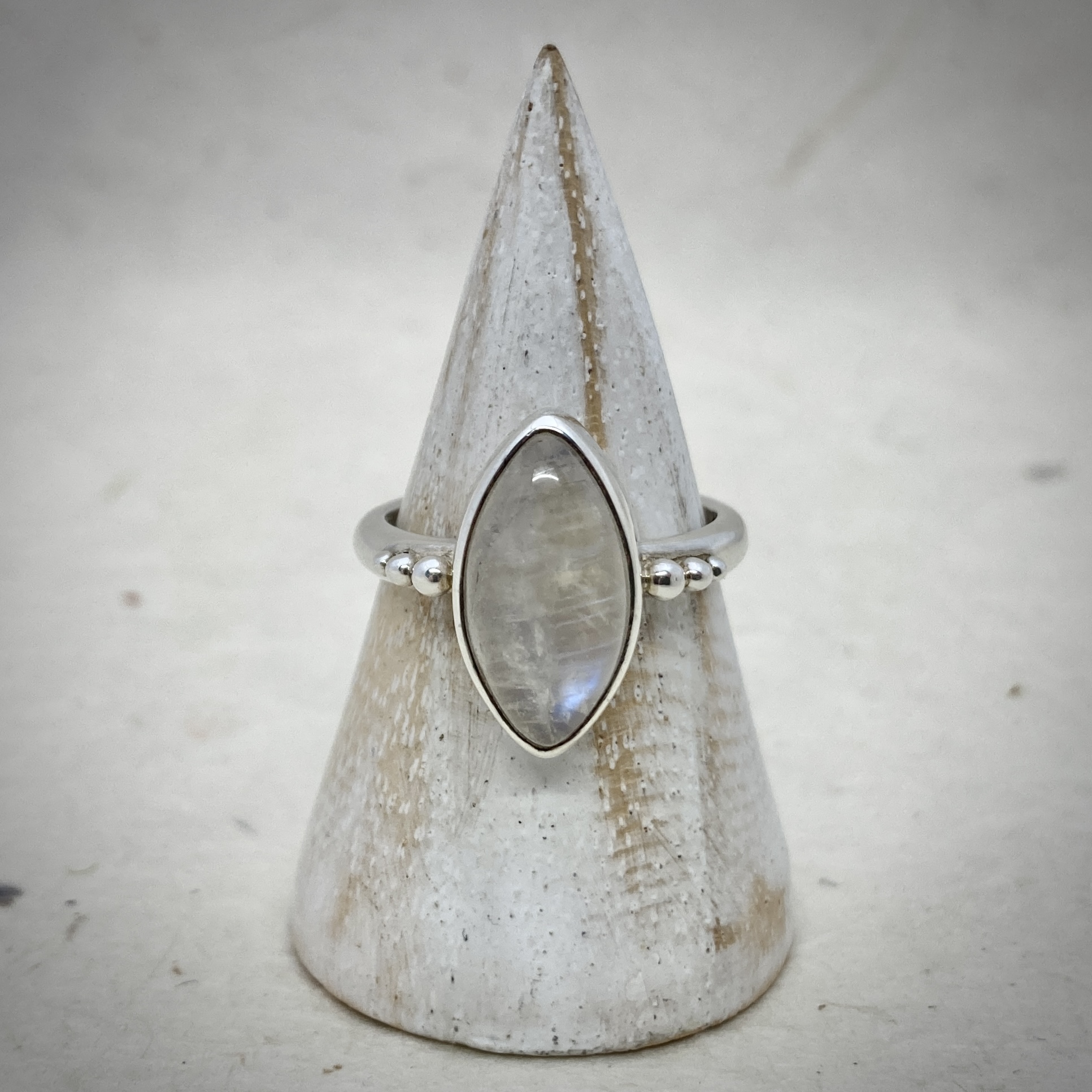 Floating Halo Ring 925 Sterling Silver 1.50 Ctw Moonstone Ring – SHINE JEWEL