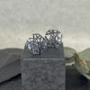 Acrylic Black 'Facet' Studs