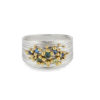 Sterling Silver and 18ct Yellow Gold 'Shower' Raindrops Band