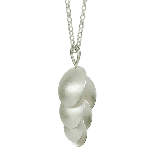 Silver Triple Seed Pod Necklace - Image 2