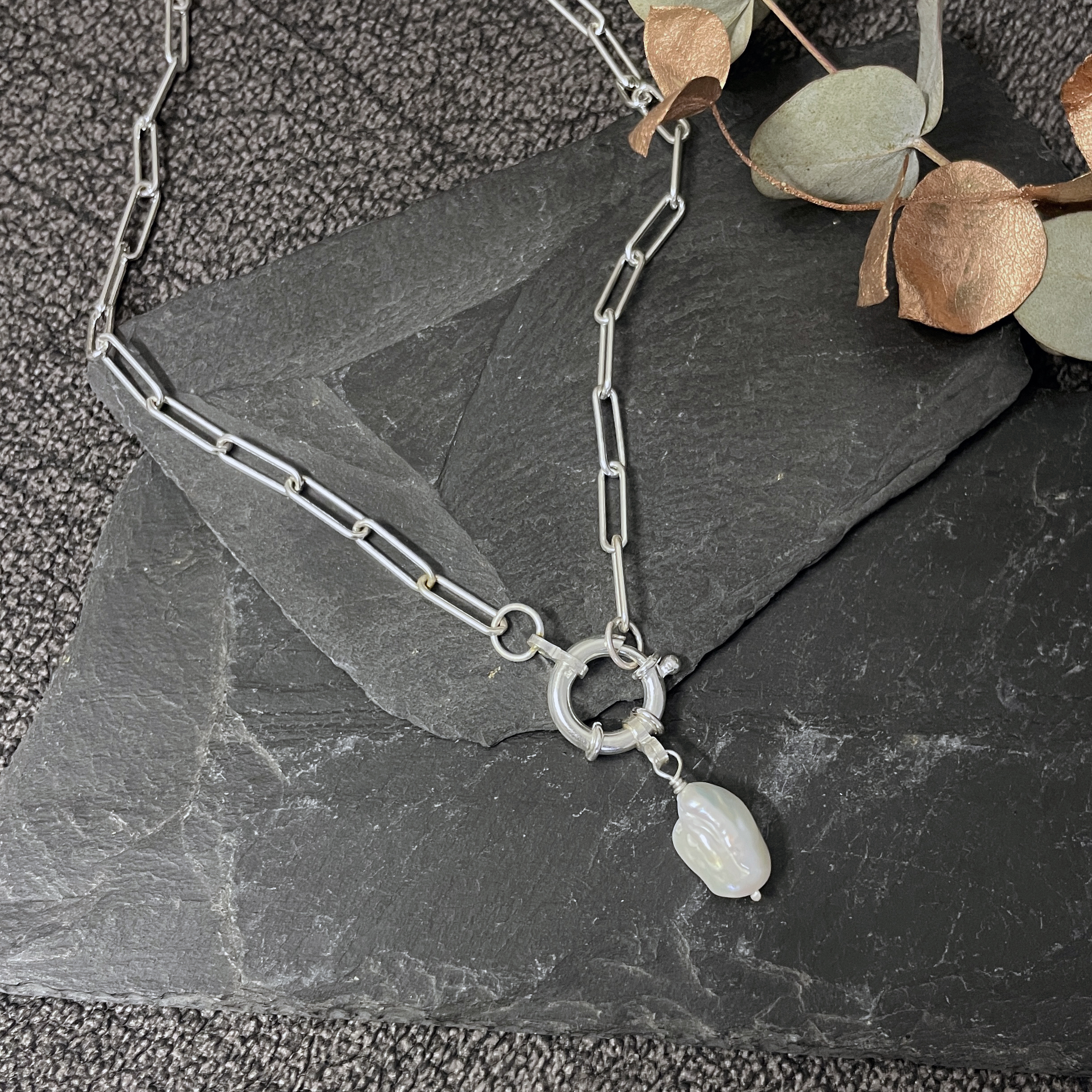 Paperclip Heavy Necklace | Sterling Silver – Meadowlark Jewellery