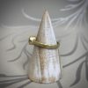 Hammered 18ct Yellow Gold & Sapphire Ring - Image 7