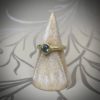 Hammered 18ct Yellow Gold & Sapphire Ring - Image 6
